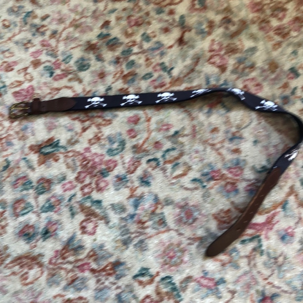 Small boys webbing/leather belt